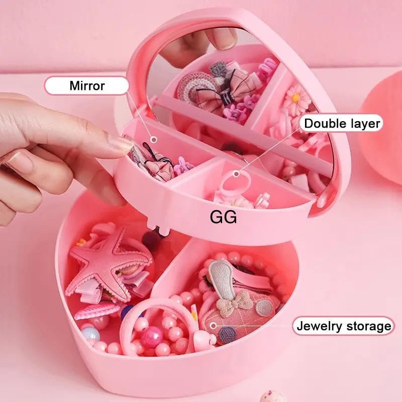 Heart Shape Jewellery Box for Girls | Cute & Stylish Jewelry Organizer - Image 5