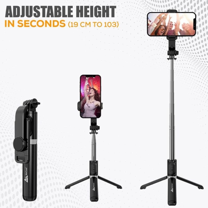 NeePho P170S Selfie Stick Tripod | Extendable , Bluetooth Remote, Universal Smartphone Mount | Durable Metal Build & Lightweight Design - Image 3