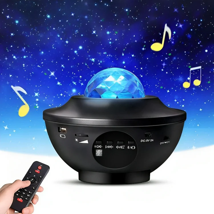 Galaxy Star Projector Lamp | LED Nebula Universe Effect & Built-in Speaker - Image 8