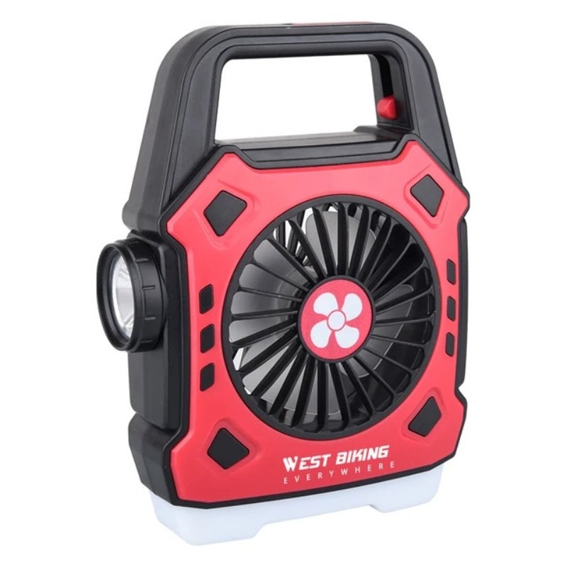 Multipurpose Rechargeable Desk & Camping Fan with LED Light, Flashlight & Power Bank - Image 8