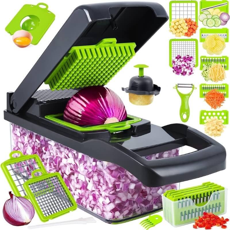 16-in-1 Mandoline Slicer & Vegetable Chopper | Multifunctional Food Cutter & Grater - Image 8