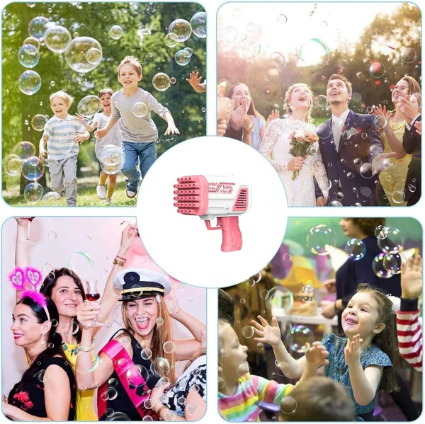 Bazooka Bubble Water Gun | Rechargeable Bubble Blaster Toy for Kids | Outdoor Fun - Image 6