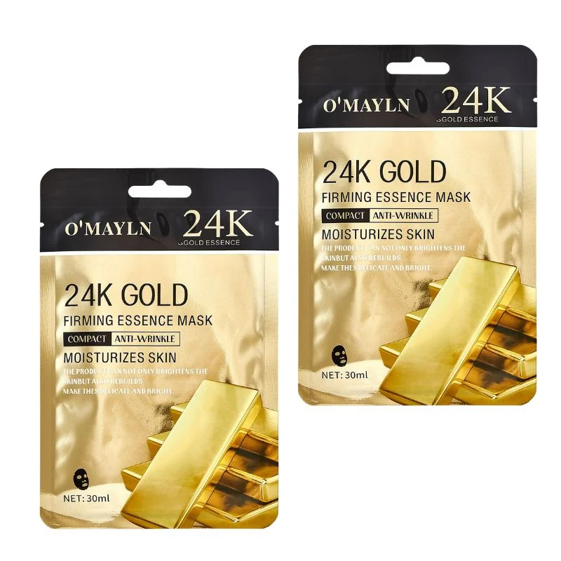 Pack of 2 | O’Mayln 24K Gold Firming Essence Mask 30ml | Skin Firming & Anti-Aging Treatment - Image 2