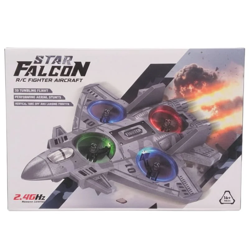Premium RC Fighter Jet Plane 2.4 | Remote Control Foam Airplane Toy with Lights & 3D Stunt Glider - Image 6