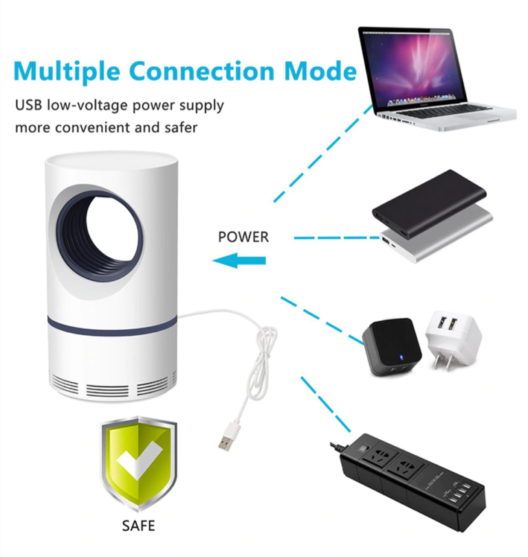 Portable USB Mosquito Killer Lamp | Safe, Silent & Chemical-Free Insect Trap for Home & Travel - Image 8