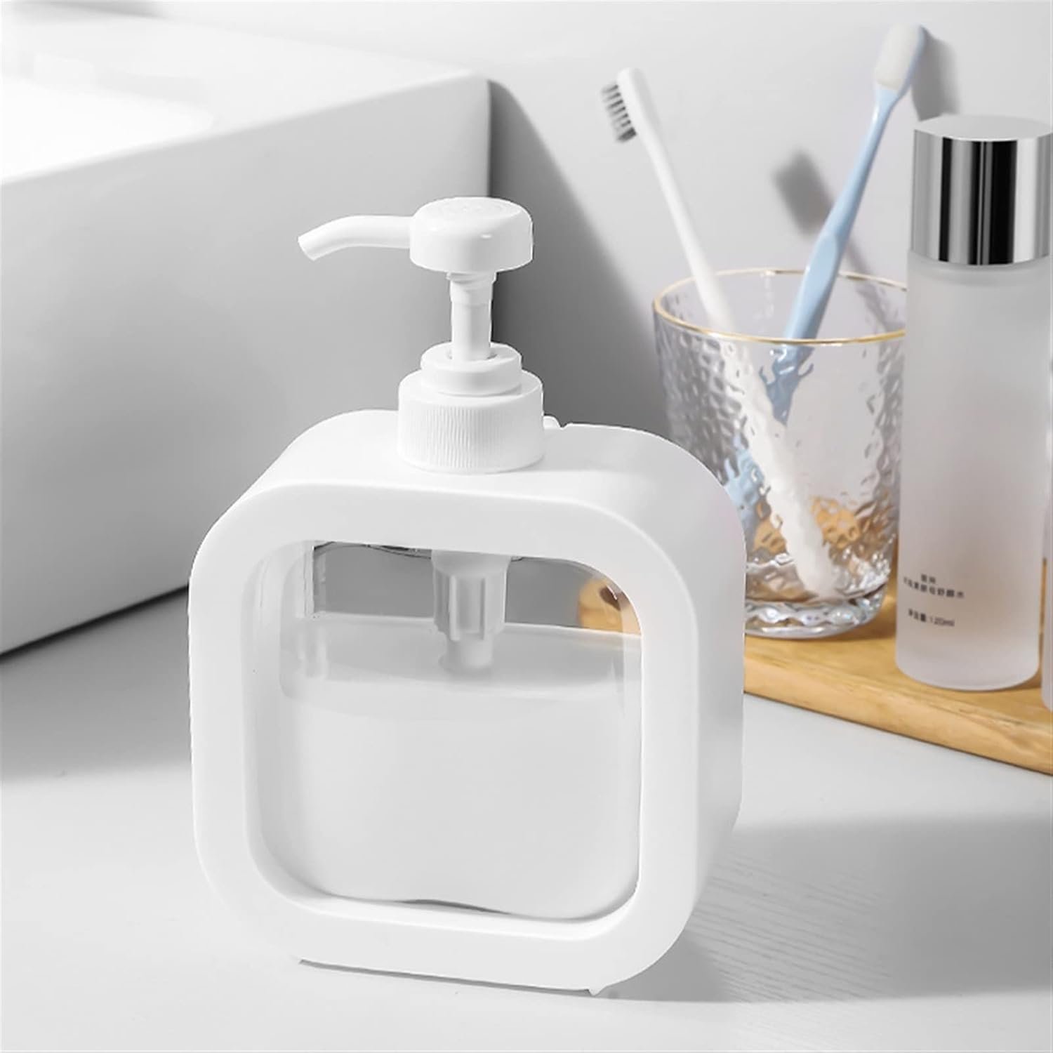 Portable Refillable Soap Dispenser Bottle | 300ml 500ml Clear Pump Bottle for Kitchen Bathroom Shower Lotion Shampoo - Image 6