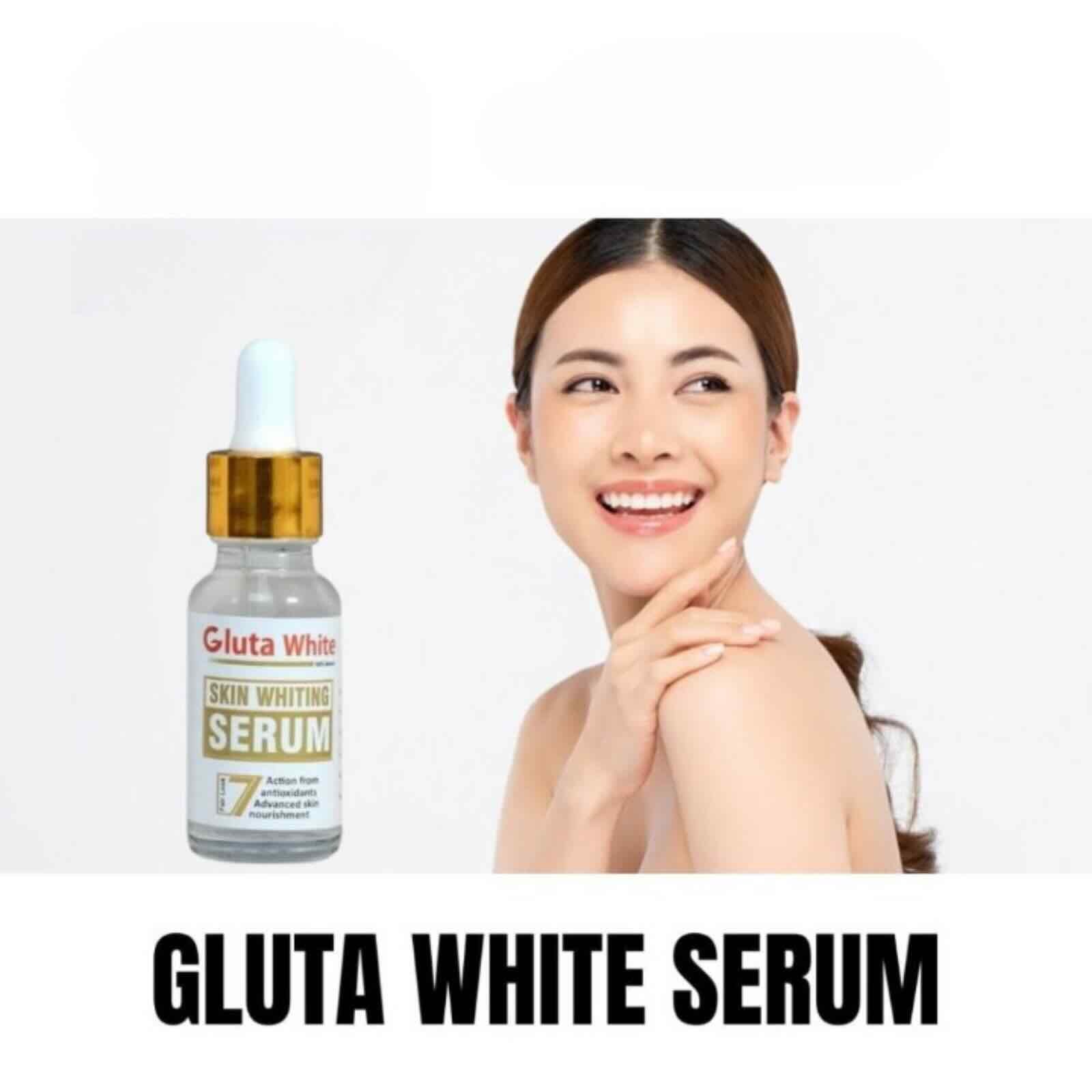 Gluta White Face Glowing Serum | Glutathione Brightening Hydrating 30ml Skincare - Image 3