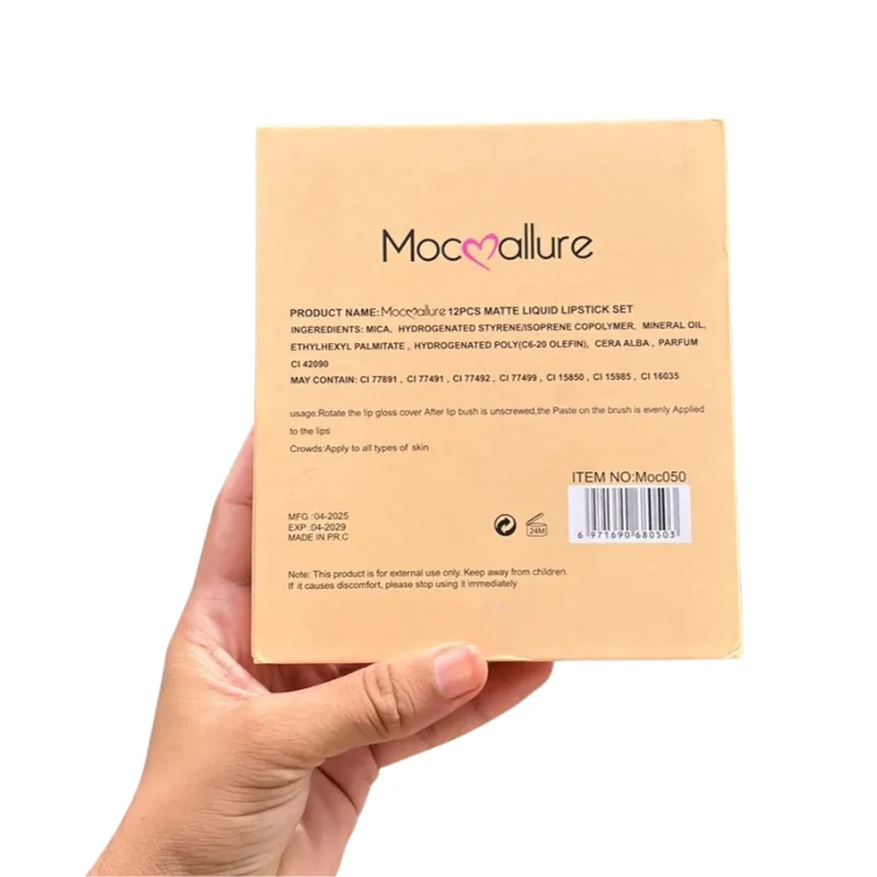 12 Pcs Mocallure Matte Liquid Lipstick Set | High-Pigment, Waterproof & Long-Lasting - Image 9