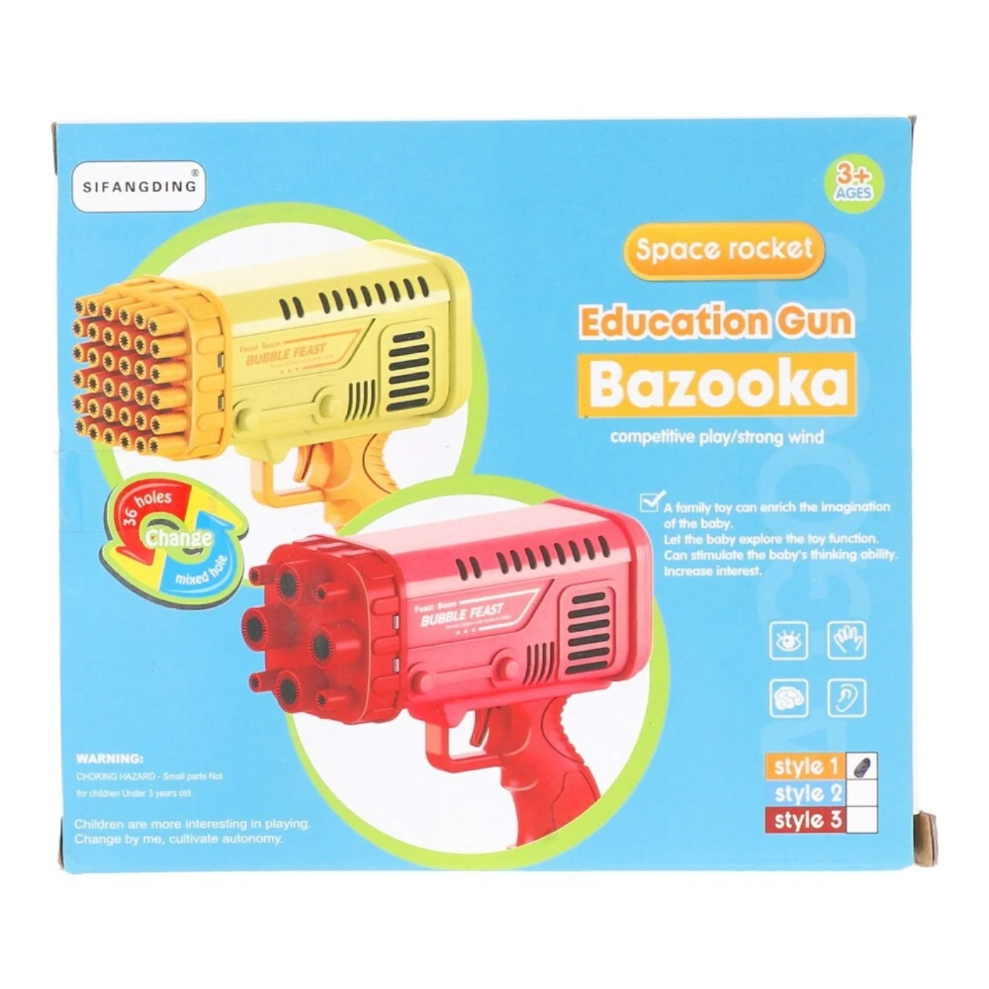 Bazooka Bubble Water Gun | Rechargeable Bubble Blaster Toy for Kids | Outdoor Fun - Image 2