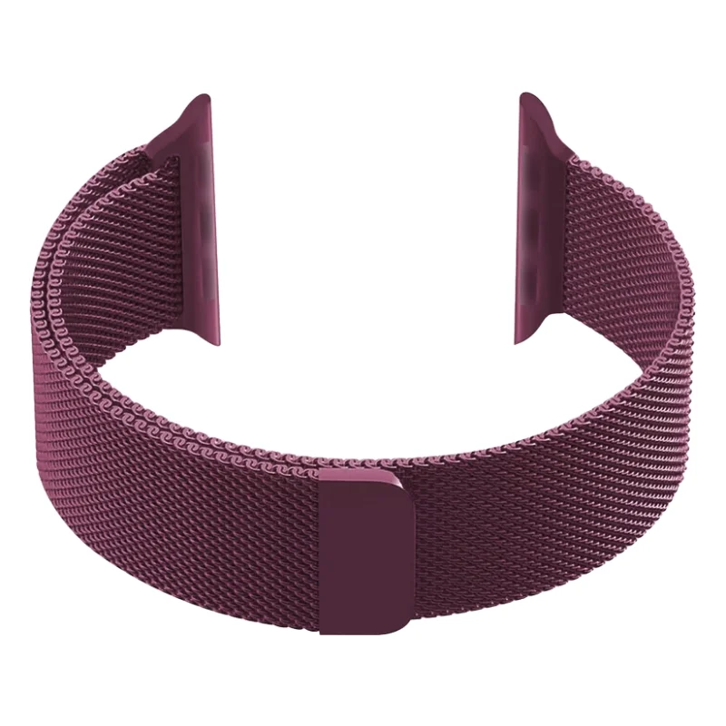 Plum | Apple Watch Milanese Magnetic Loop Strap | Stainless Steel Band | 42mm / 44mm / 45mm - Image 3