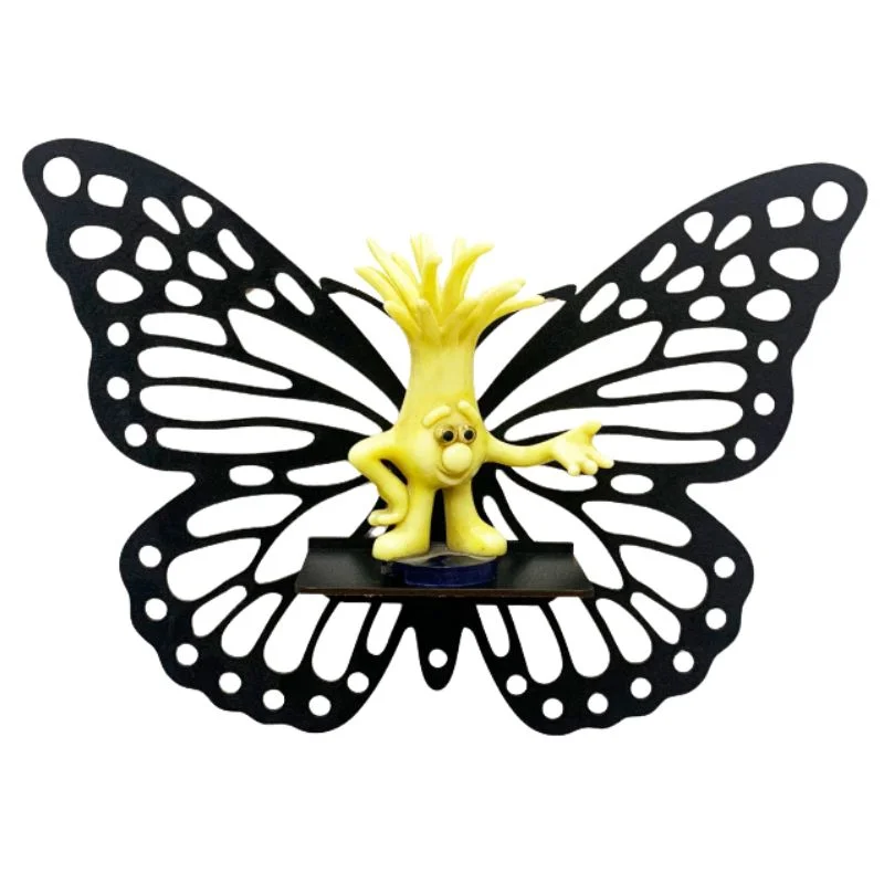 Wooden Butterfly Wall Shelf | Laser Cut MDF Wall Art Decor | Decorative Floating Shelf & Candle Holder | pack of 3 - Image 5