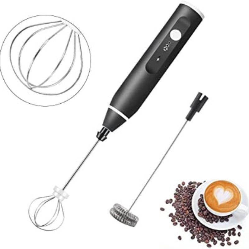 Rechargeable Electric Coffee Frother & Egg Beater | High-Speed Handheld Mixer with USB Charging - Image 3