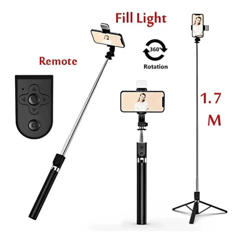 NeePho P170S Selfie Stick Tripod | Extendable , Bluetooth Remote, Universal Smartphone Mount | Durable Metal Build & Lightweight Design - Image 11
