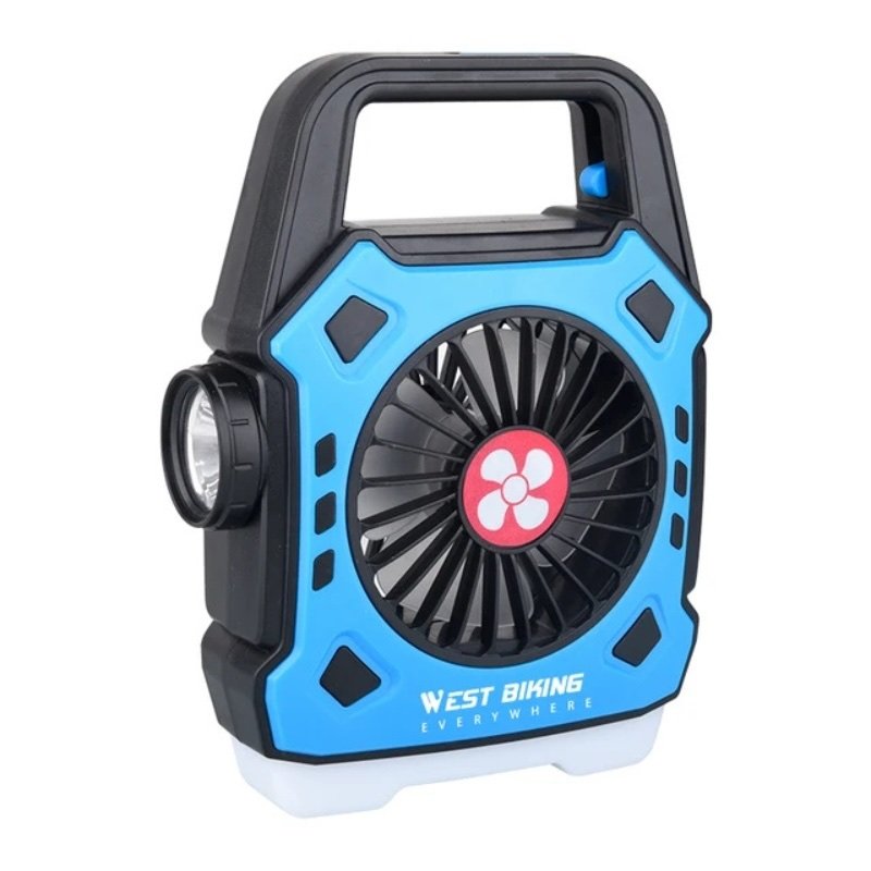 Multipurpose Rechargeable Desk & Camping Fan with LED Light, Flashlight & Power Bank - Image 5