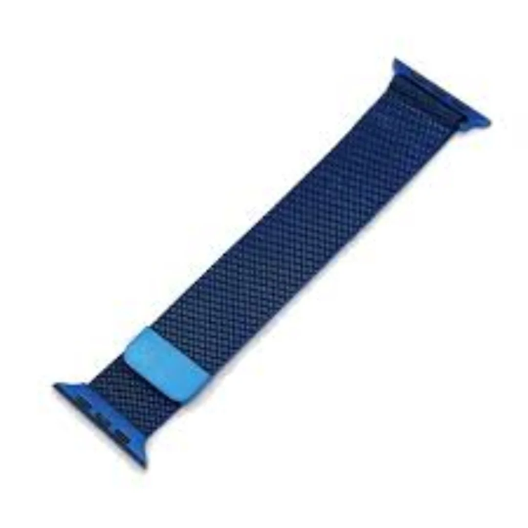 Blue | Apple Watch Milanese Magnetic Loop Strap | Stainless Steel Band | 42mm / 44mm / 45mm - Image 3
