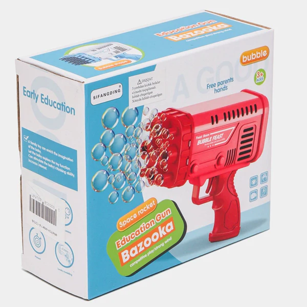 Bazooka Bubble Water Gun | Rechargeable Bubble Blaster Toy for Kids | Outdoor Fun - Image 4