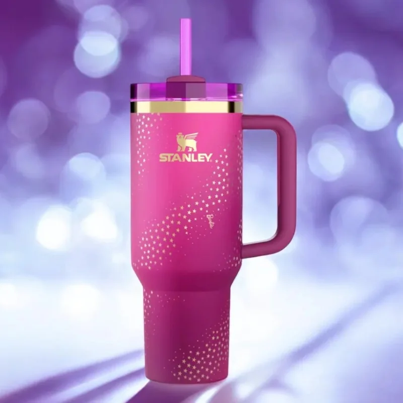 Star Pink Stylish Stanley Barbie Tumbler | H2.0 Tumbler 1.18L Limited Edition Double Wall Vacuum Insulated - Image 3