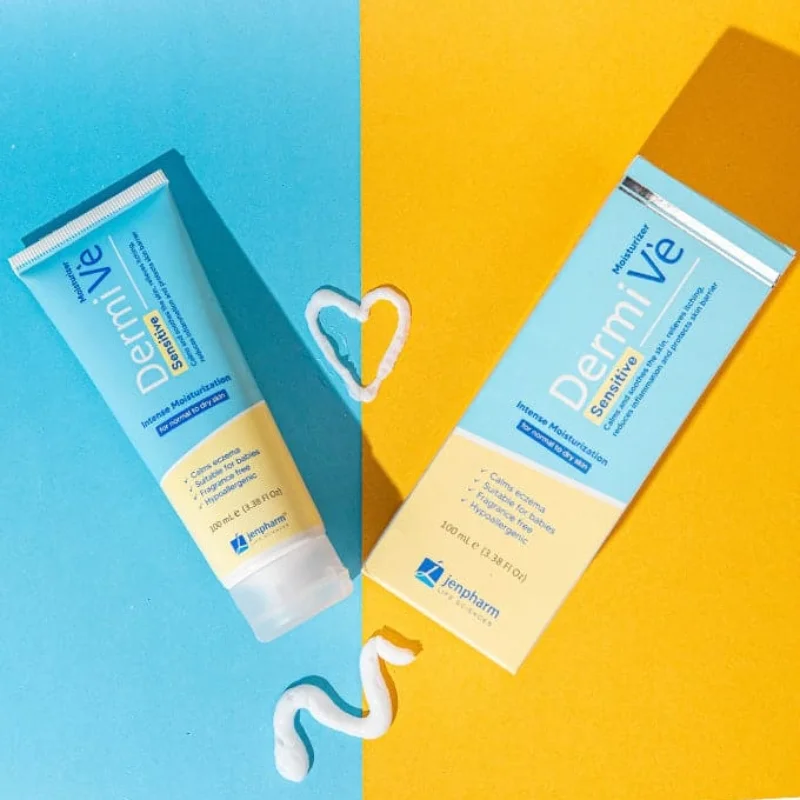 DermiVe Sensitive Moisturizing Lotion 100ml - Image 3