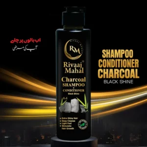 Rivaaj Mahal Charcoal Shampoo + Conditioner 2-in-1 | Black Shine Formula