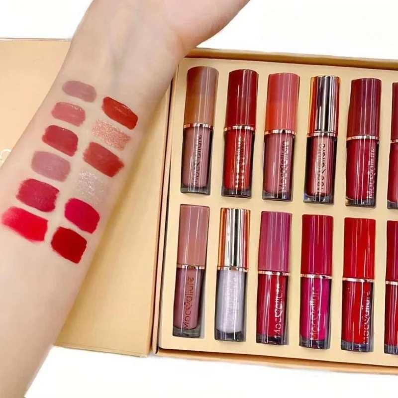 12 Pcs Mocallure Matte Liquid Lipstick Set | High-Pigment, Waterproof & Long-Lasting - Image 7