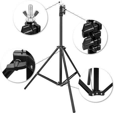 10-Inch Ring Light Kit + 7 Ft Ring Light Stand | LED Photography & Video Lighting Set - Image 6