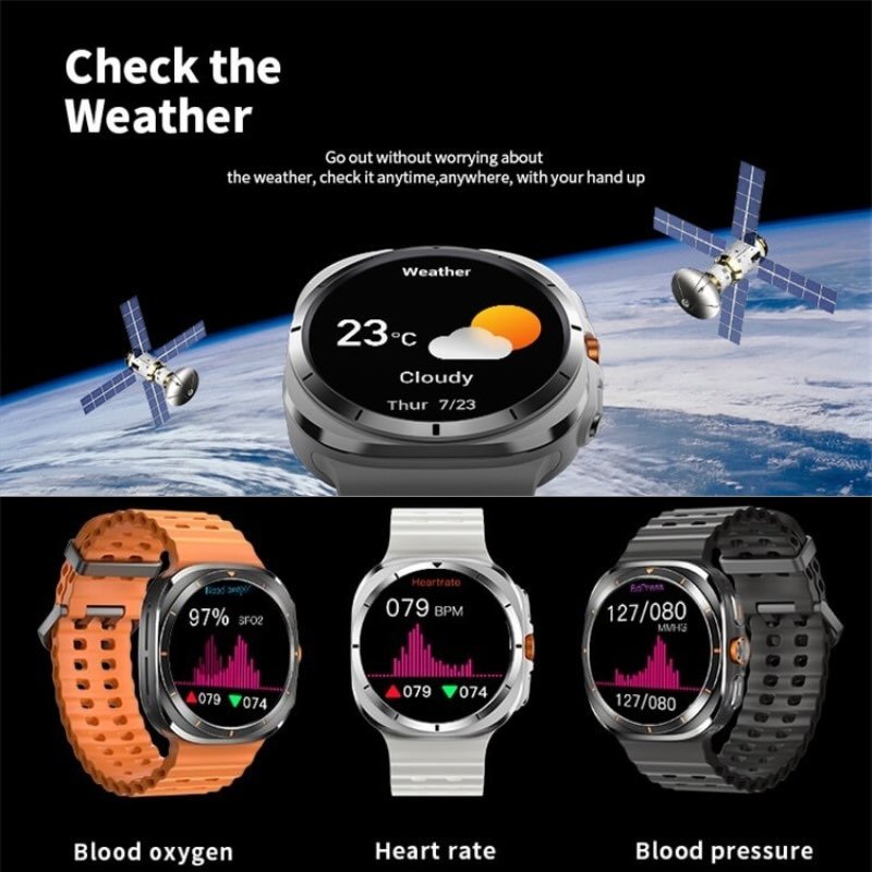 TF7 Ultra Smart Watch | Metal Body, AMOLED Display, Bluetooth Calling, Fitness & Health Tracker - Image 4