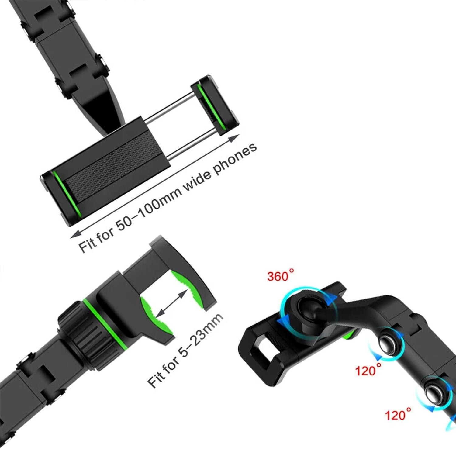 Universal Car Rearview Mirror Phone Holder | Hands-Free Adjustable Mount for Smartphones & GPS - Image 5