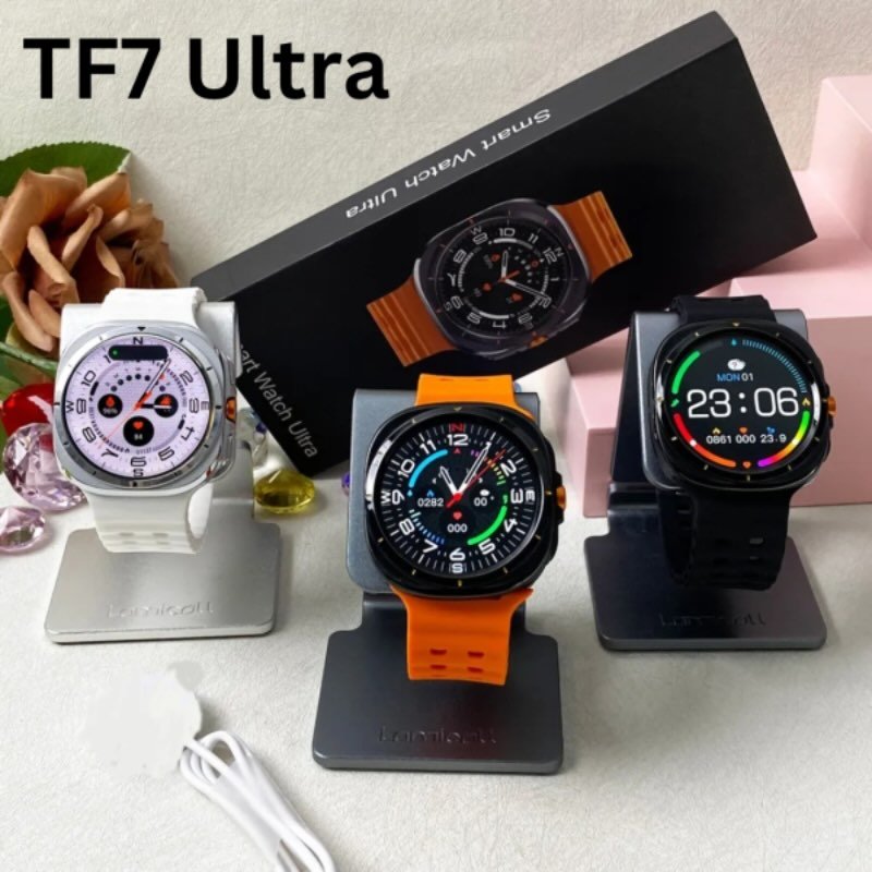 TF7 Ultra Smart Watch | Metal Body, AMOLED Display, Bluetooth Calling, Fitness & Health Tracker - Image 3