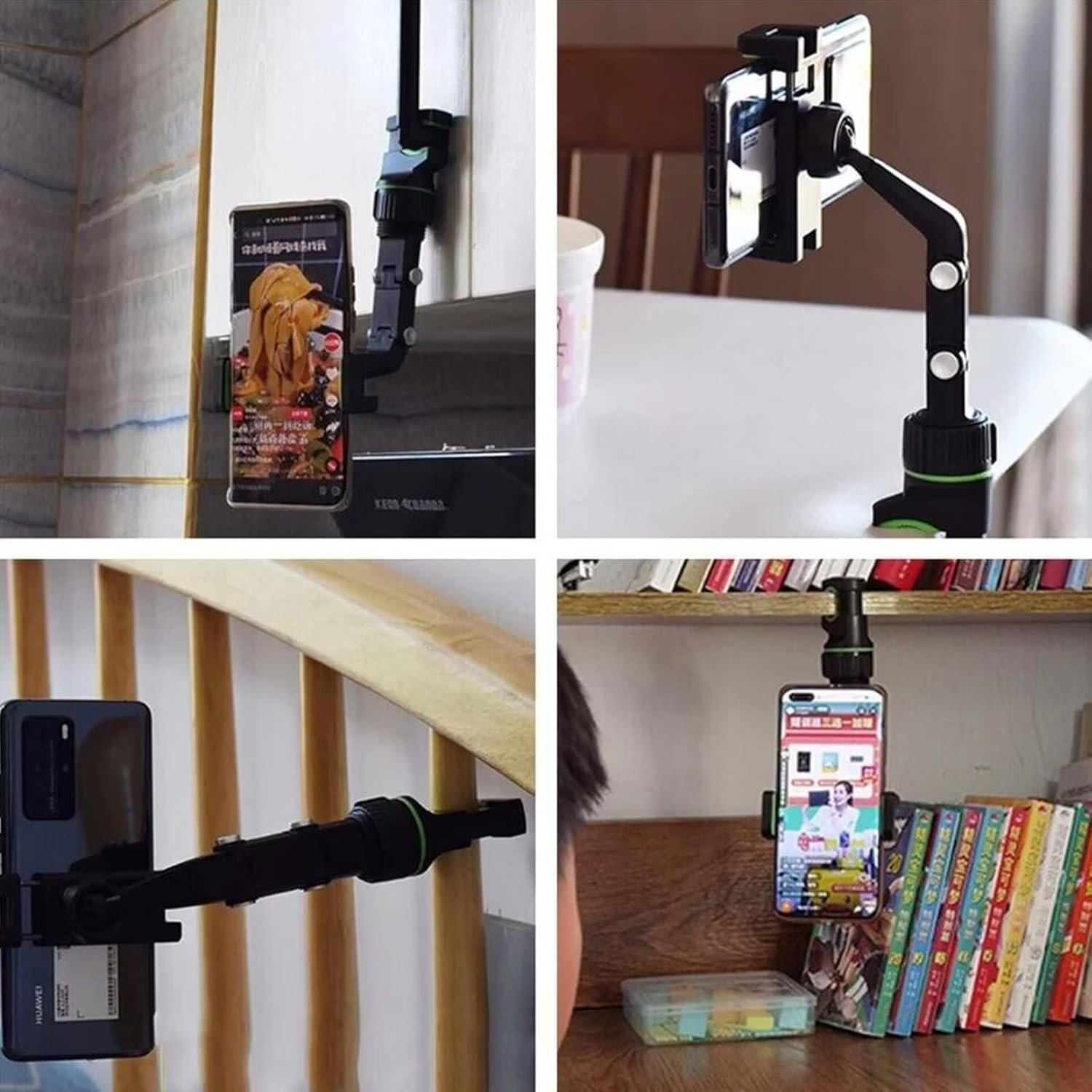 Universal Car Rearview Mirror Phone Holder | Hands-Free Adjustable Mount for Smartphones & GPS - Image 2