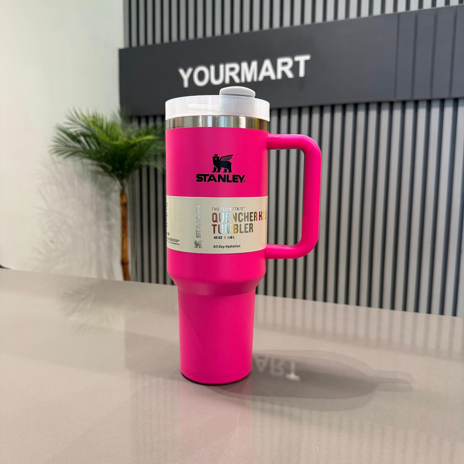 Pink Stanley 40 Oz Stainless Steel Tumbler | Leak-Proof Vacuum Insulated Travel Mug | Hot & Cold - Image 5