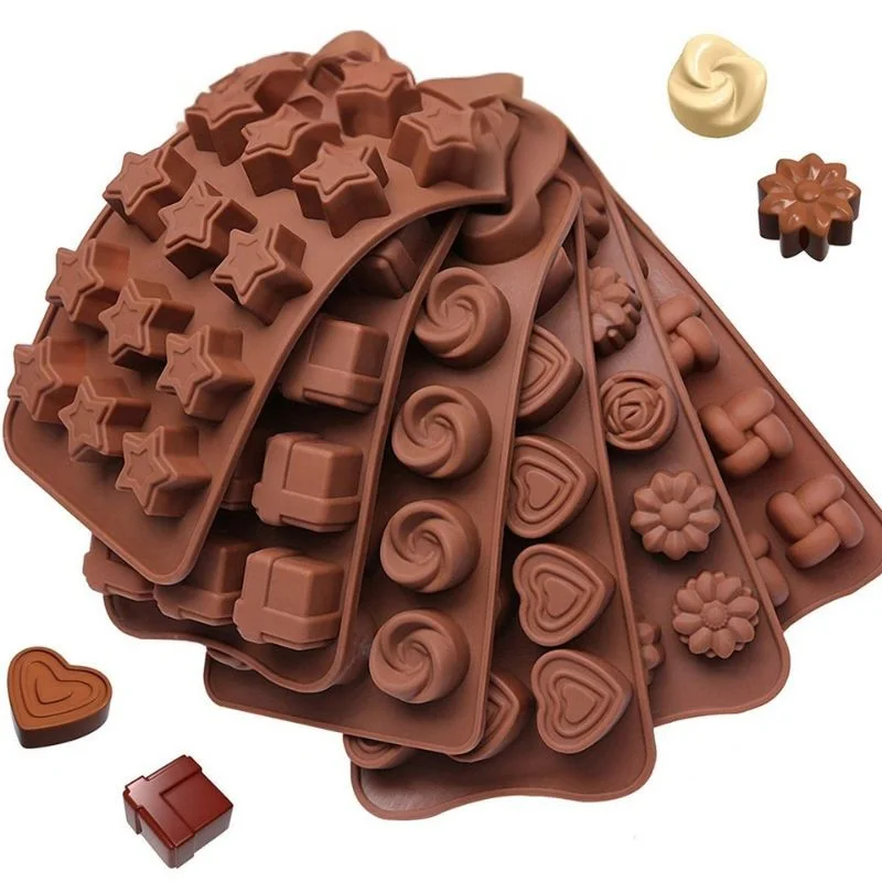 Silicone Chocolate Molds Shapes | Non-Stick Candy & Cake Making Mold for Kids & Adults | Random Shapes - Image 6