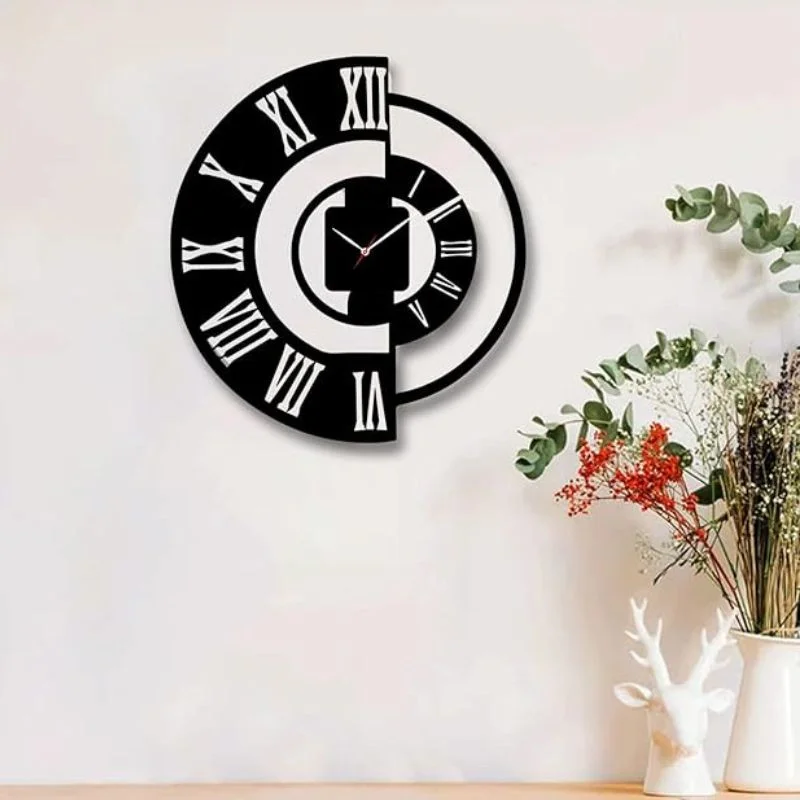 3D DIY Wooden Wall Clock | MDF Silent Quartz Wall Clock | Decorative Hanging Clock for Home & Office - Image 5