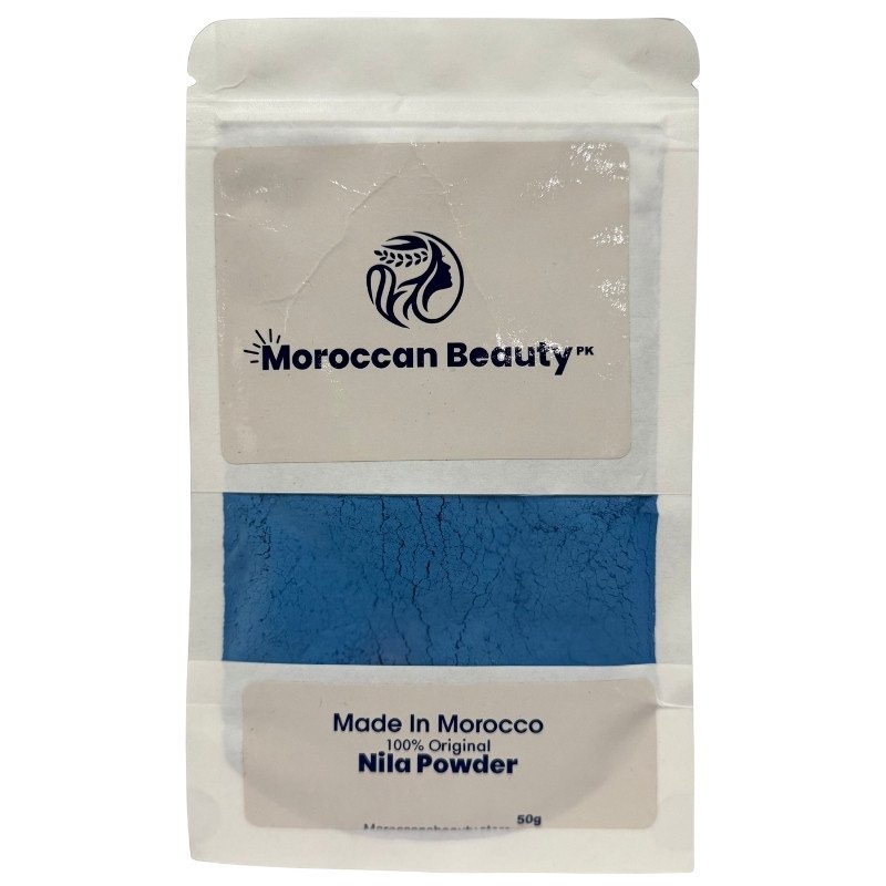 Moroccan Beauty Blue Nila Powder 50g | Skin Whitening, Anti-Inflammatory & Hydrating - Image 3