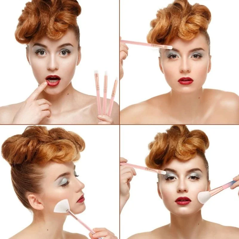 Huada Beauty Makeup Brush Set – 12-Piece Professional Makeup Tool Kit | Soft, High-Quality Synthetic Bristles - Image 5