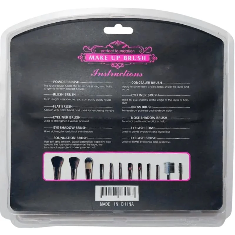 Huada Beauty Makeup Brush Set – 12-Piece Professional Makeup Tool Kit | Soft, High-Quality Synthetic Bristles - Image 6