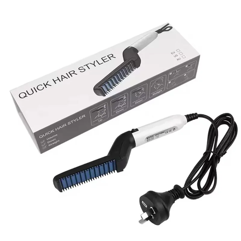 Hair & Beard Straightener Comb for Men | Multifunction Electric Hair & Beard Styling Brush | Quick Heating Ceramic Straightener - Image 4