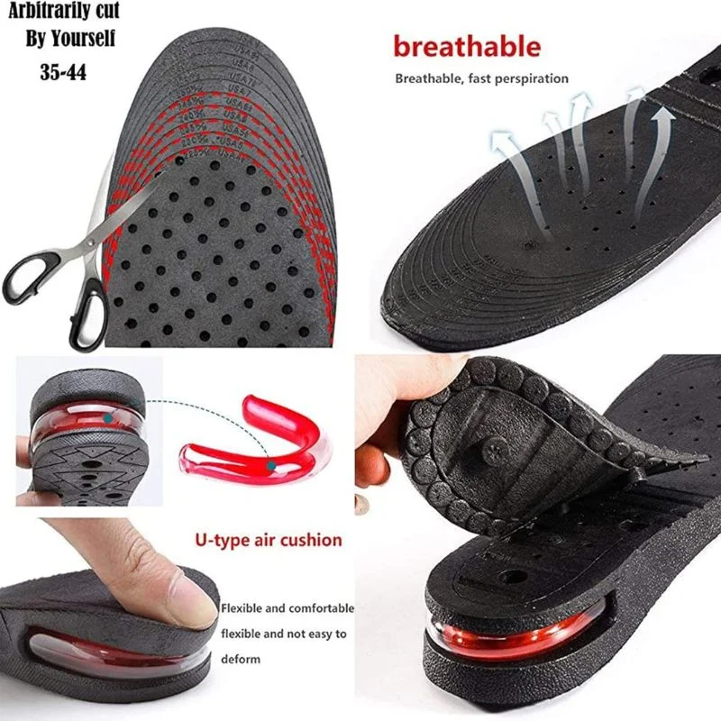 4 Layer Height Increase Insoles – Adjustable 3 cm to 9 cm | Soft, Comfortable & Shock-Absorbing | Elevator Shoe Inserts for Men & Women - Image 5