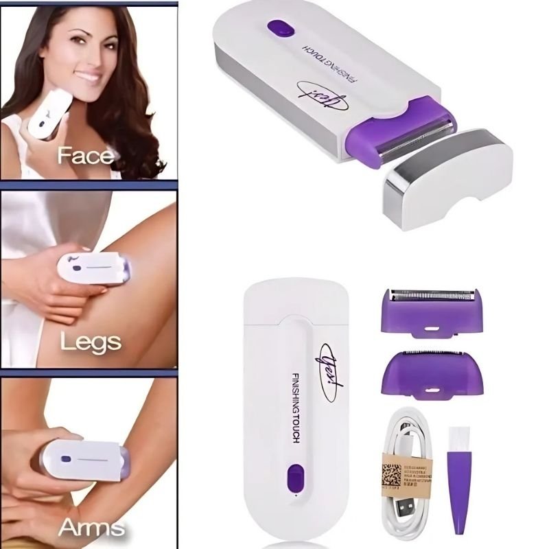 2-in-1 Rechargeable Painless Hair Remover | Finishing Touch Sensa-Light for Face & Body - Image 6