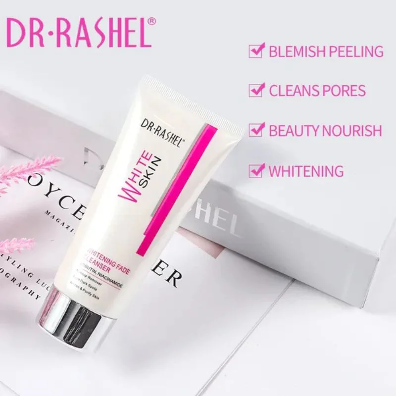Dr. Rashel Whitening Fade Cleanser | Makeup Remover & Dark Spot Fading Face Wash with Arbutin & Niacinamide (80g) | Imported - Image 6