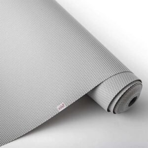 Anti-Slip Fridge & Shelf Mat | Waterproof Washable Liner for Kitchen Drawers Cabinets | Light Grey