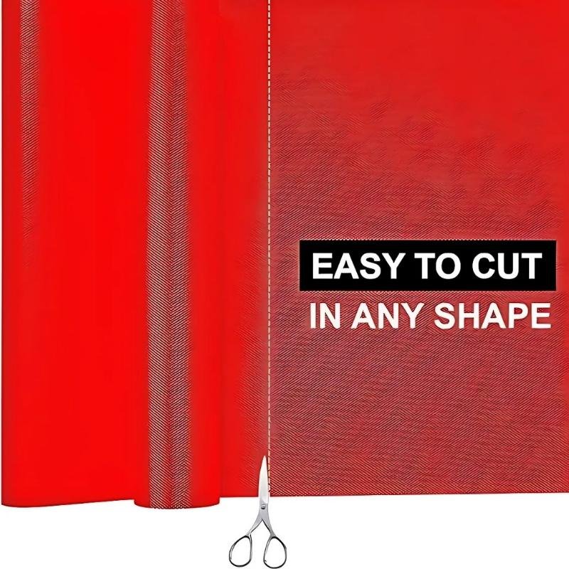 Anti-Slip Fridge & Shelf Mat | Waterproof Washable Liner for Kitchen Drawers Cabinets | Red - Image 5