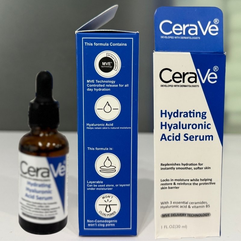 CeraVe Hyaluronic Acid Face Serum 30ml | Hydrating, Barrier-Repair & Anti-Aging - Image 3