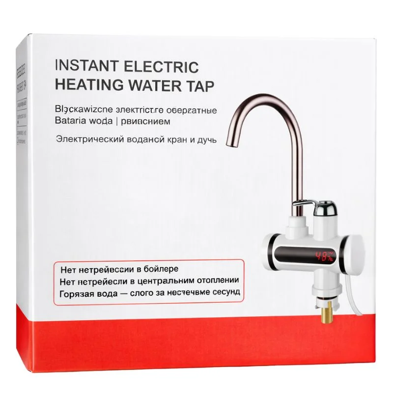Premium Electric Instant Heating Faucet | Digital Temperature Display | Metal handle | Kitchen & Bathroom Hot Water Tap - Image 2