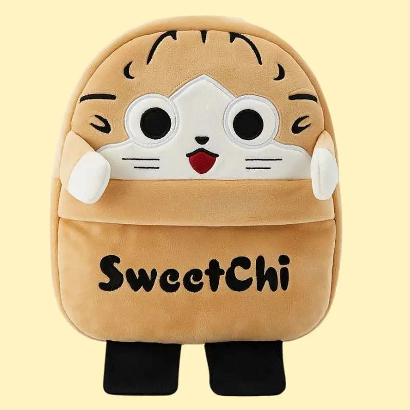 Cute Plush Sweetchi Character Backpack for Girls | Stuffed School Bag & Gift for Kids - Image 2