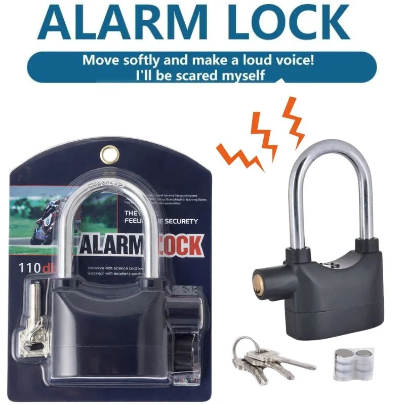 High-Security Gembok Alarm Lock | Waterproof Siren Padlock for Bike, Scooter & Door Protection - Image 7