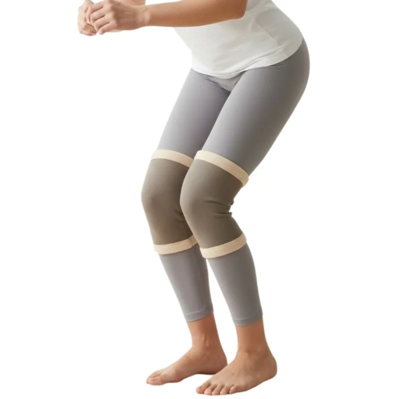 Unisex Wool Knee Warmers Pair | Warm Elastic Fit, Plain design | Winter Wear for Men & Women | Random Colors - Image 3