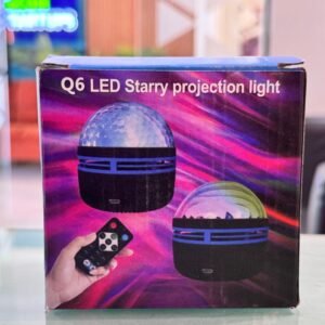 Q6 Mini LED Starry Projection Light with Remote Control | USB Galaxy Night Lamp