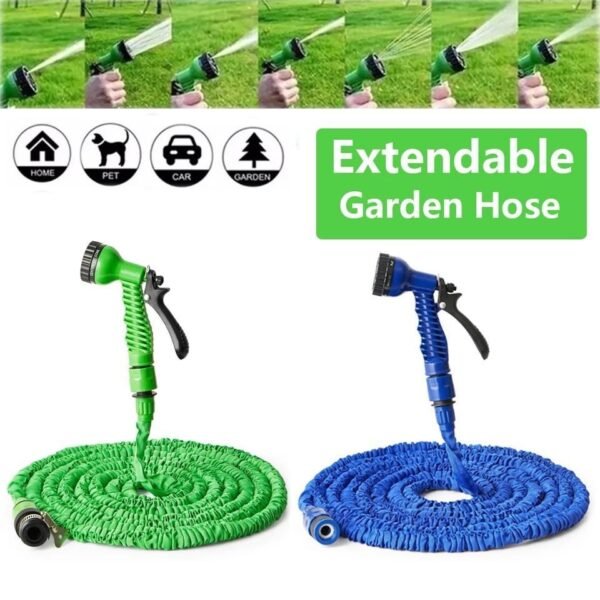 Magic Expandable Hose Pipe 100FT | Flexible, Lightweight Garden Hose with Multi-Spray Gun - Image 3