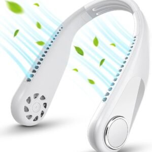 Portable Bladeless Hanging Neck Fan | Hands-Free Personal Cooling Fan for Travel, Office & Outdoor Use