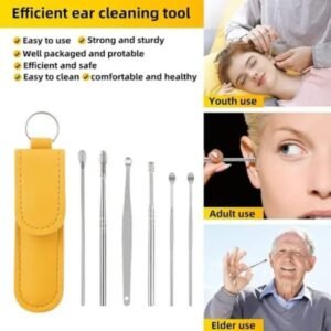 6-Piece Ear Wax Cleaning Kit |  Portable & Easy to Use
